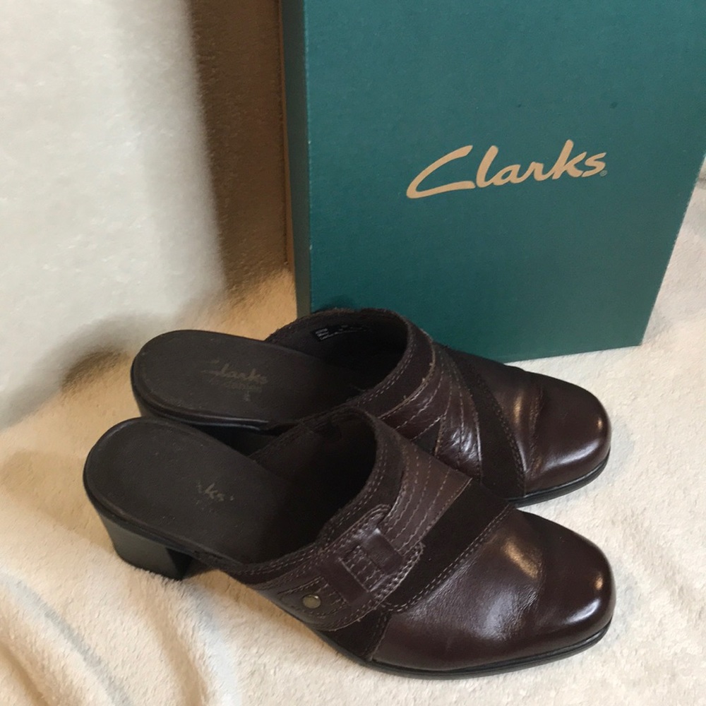 Clarks Scheme Amber Mule Brown Size 8